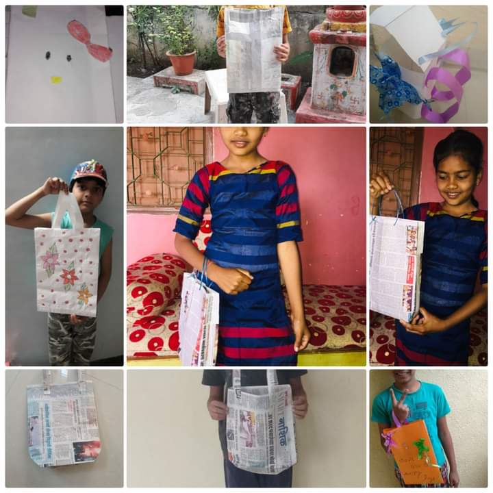 Paper Bag Making Activity MVPS's Udoji Horizon School