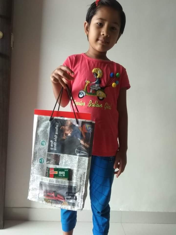 Paper Bag Making Activity MVPS's Udoji Horizon School